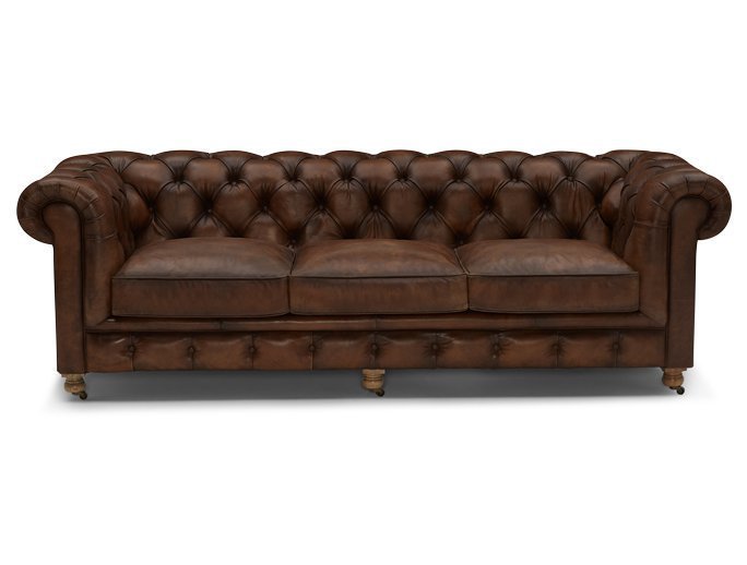 Трехместный кожаный диван SL3104