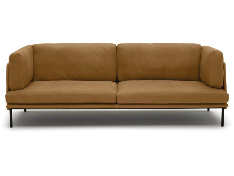 Трехместный кожаный диван CL10404