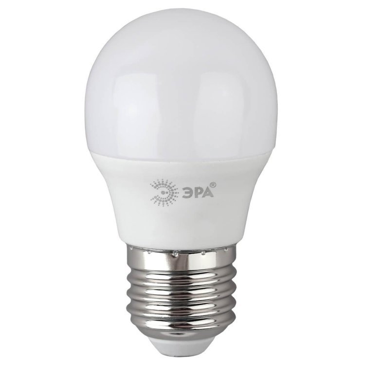 Лампа светодиодная ЭРА E27 10W 6500K матовая P45-10W-865-E27 R Б0045355