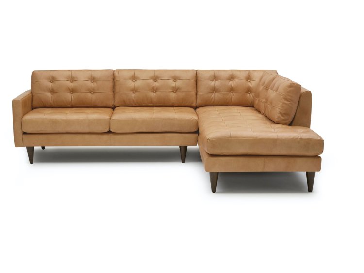Трехместный кожаный угловой диван SL2581
